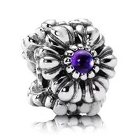 Pandora charm bloom amethyst - Picture 1 of 1